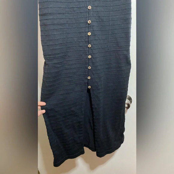 Free People Beach Black Lafayette Midi Dress Size XS - Picture 7 of 9